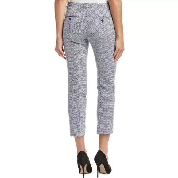 WEEKEND MAXMARA CAPRI FLARE FITW19 STRETCH COTTON DRESS PANTS CROPPED sz US 10 - Picture 1 of 8